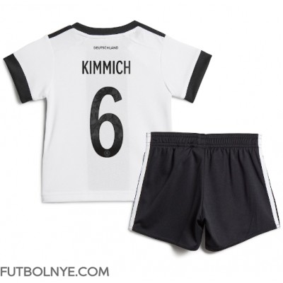 Camiseta Alemania Joshua Kimmich #6 Primera Equipación para niños Mundial 2022 manga corta (+ pantalones cortos)